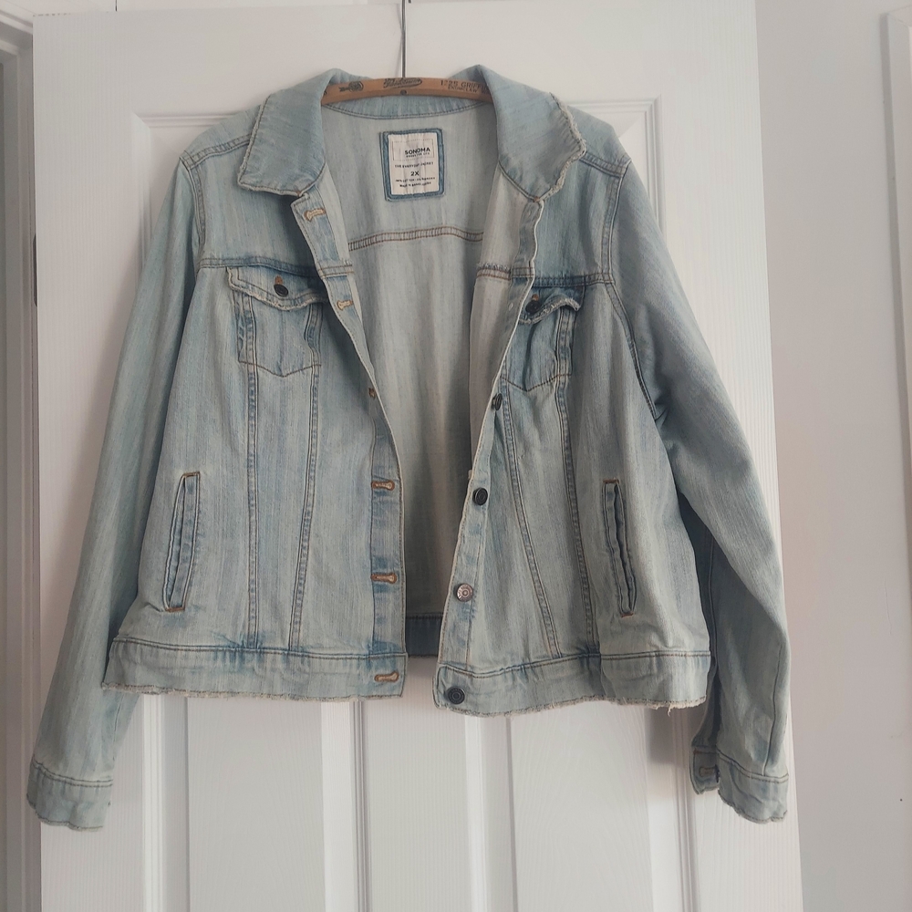 Sonoma Blue Jean Jacket Classic Cropped Style